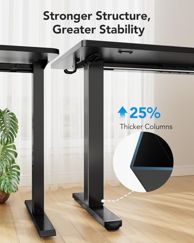 HUANUO Electric Standing Desk 71 x 35 inch Height Adjustable Sit Stand Desk H24537