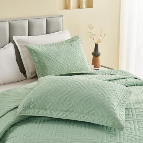 Oversized King Bedspreads 128x120 Quilted Reversible Coverlet Set Blue V6595