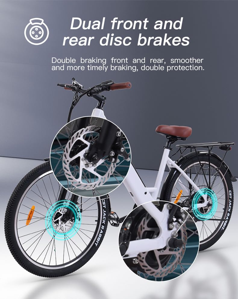 Electric Bike M3 for Adults 26" Fat Tire 500W Mountain Bicycle N478749