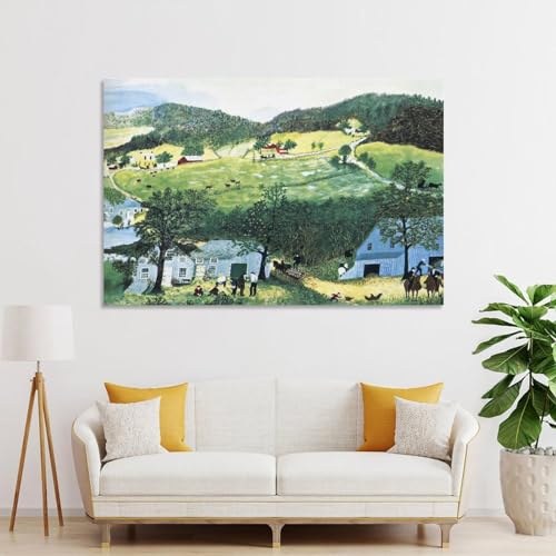 Grandma Moses Neo-Classical Art Primitivism Poster Canvas Wall Art 24x36 B6338
