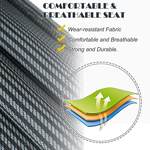 ABORON Oversized Folding Camping Cot for Adults, Double Layer 1200D, with Mat & Carrying Bag S2407