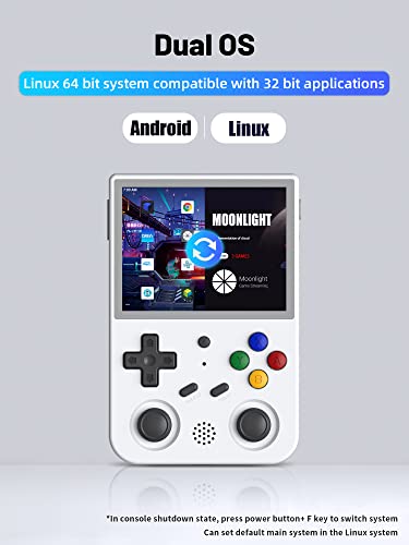 RG353V Retro Handheld Game Console 3.5" IPS Screen 64G 4450 Games K493542