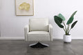 HomVent Swivel Accent Chair Armchair, Modern Teddy Fabric Club Chair Living Room Chair Barrel Chair Comfy Sofa Chair with Metal Base for Home