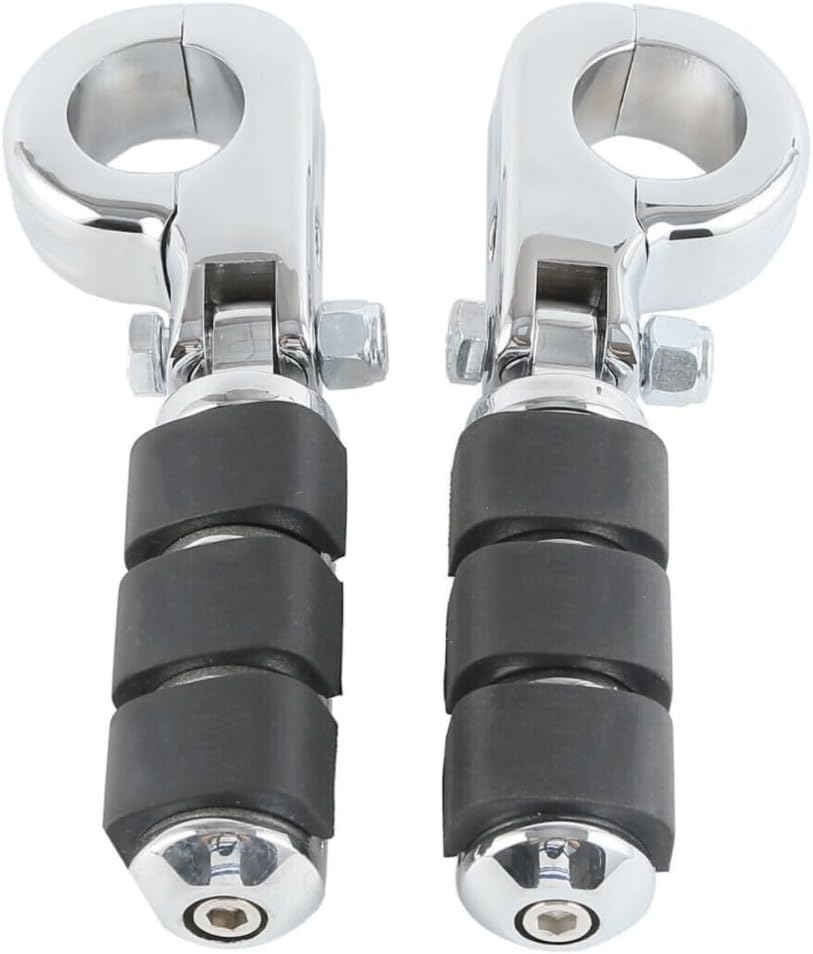 1-1/4" 32mm Motorcycle Engine Guard Foot Pegs Chrome Aluminum R505