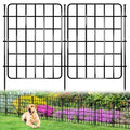 30ft x 17in Garden Fence Animal Barrier, 28 Panels No Dig Fence Border, Rustproof Metal Decorative Garden Fence with Ground Stake, Flower Bed Edging Border for Dog, Rabbit, Outdoor Yard Patio Decor