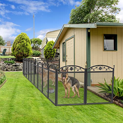 BingoPaw Dog Whelping Box Fence Metal Playpen with Waterproof Pad E92403