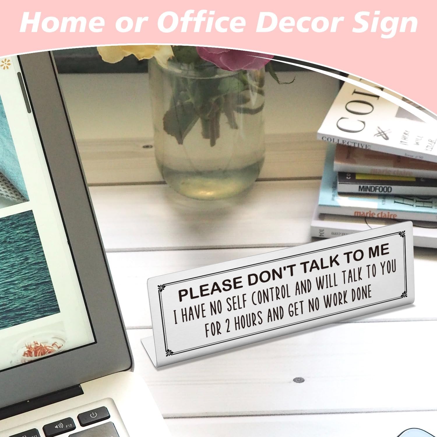 Funny Office Decor Signs for Cubicle Desk Accessories, Work Humor Gifts DSG144 X817762