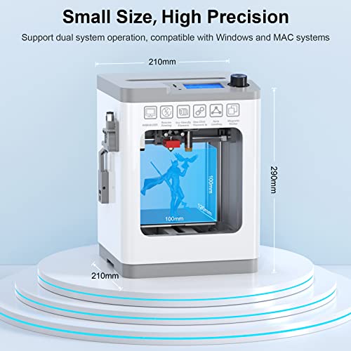 Tina2 Basic 3D Printer, Fully Assembled, Auto Leveling, FDM Mini Printer D3561