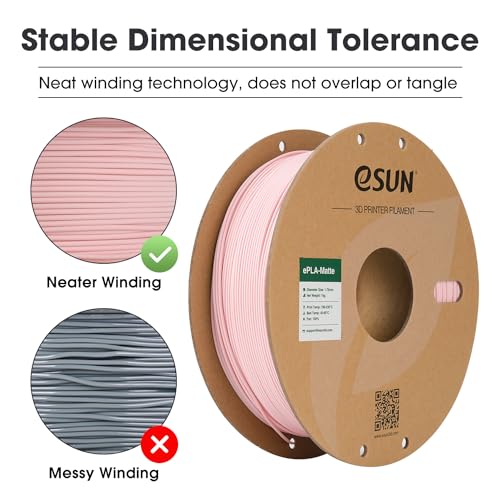 eSUN PLA+ Filament 1.75mm 3D Printer Filament, 1KG Spool, Fire Engine Red Q357
