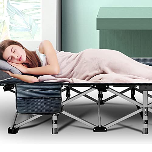 LILYPELLE Folding Camping Cot, Extra Wide Heavy Duty with Carry Bag Z15817