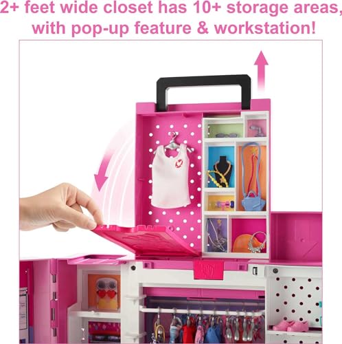 Barbie Dream Closet Playset with 35+ Doll Clothes & Accessories R452156