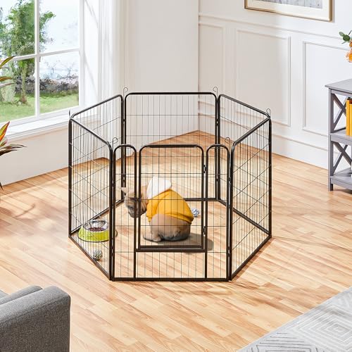 Yaheetech Dog Playpen Outdoor 40 Inch 8 Panels Metal Pet Fence I4784