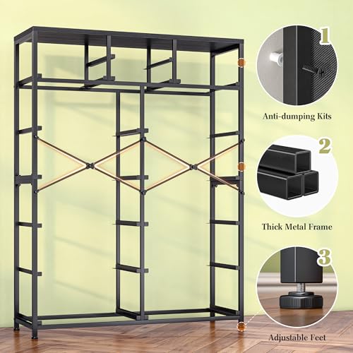EnHomee Pink Tall Dresser with 14 Drawers, Metal Frame and Wooden Top Y156483