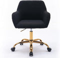 Yoluckea Faux Fur Desk Chair for Women Girl Teen, Home Office Desk Chair with Rolling Wheels, Modern Furry Vanity Chair for Makeup Room Bedroom Living Room, Adjustable Swivel Cute White Desk Chair