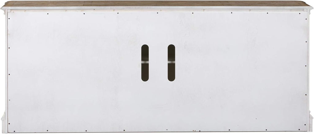 Liberty Furniture Magnolia Manor 84" TV Console, Antique White D3337