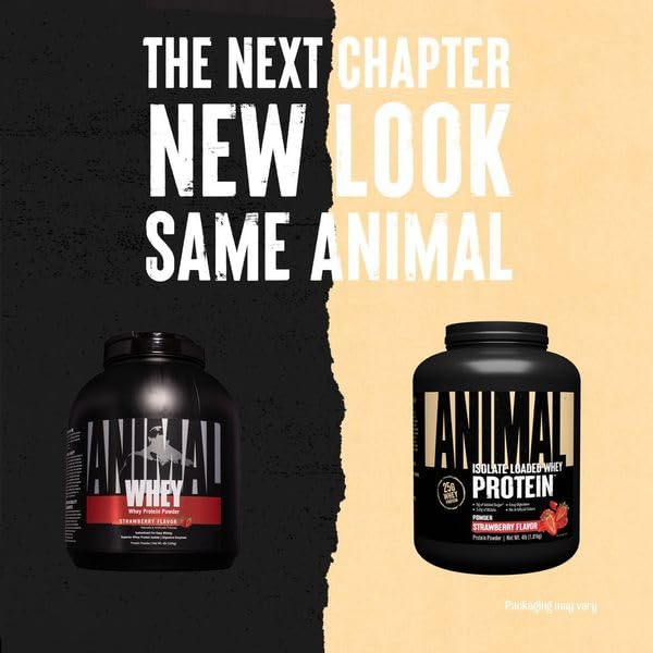 Animal Whey Isolate Protein Powder Cookies & Cream 4 lbs G1457