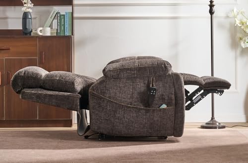 Lift Chair Recliner with Massage and Heat, Heavy Duty for Seniors, Brown V12888