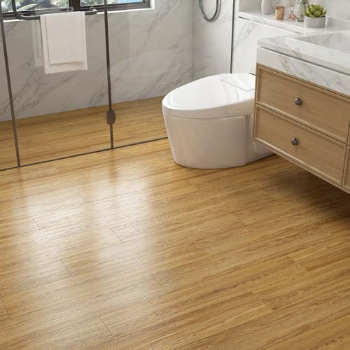 Decotalk 36 Pack Peel and Stick Vinyl Wood Flooring Planks, Waterproof K449559