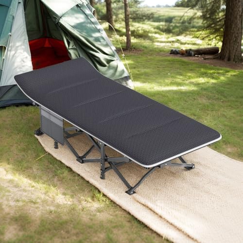 ATORPOK Camping Cot for Adults with Cushion, Folding Bed, Supports 450 lbs P68801