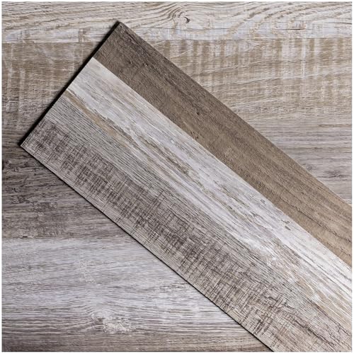ATOPOSE Peel and Stick Vinyl Floorin,Laminate Flooring 36pcs-6"×36" with Wood Effect,Waterproof and Easy DIY Installation for Bedroom Living Room Kitchen Indoor Residential Area(54Fq.Ft,Quilt)