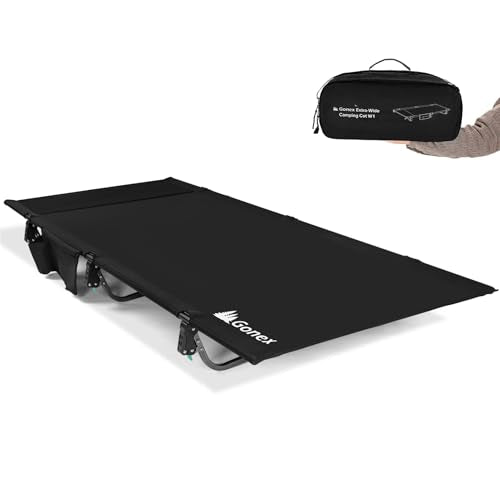 Gonex Extra Wide Camping Cot with Breathable Mesh, Supports 350lbs H8062