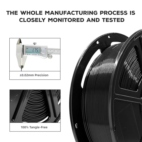 FLASHFORGE PLA Filament 1.75mm Burnt Titanium, Color Changeable 3D Printer Filament 1kg T433110