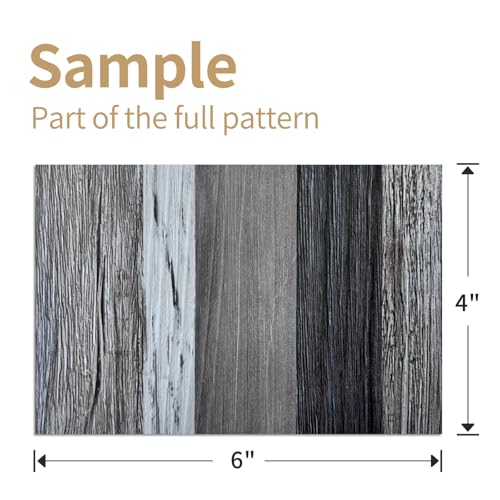 ATOPOSE Peel and Stick Vinyl Flooring 36pcs 6"×36" Wood Effect Waterproof D74600