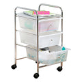 Honey-Can-Do Rolling Storage Cart with 12 Plastic Drawers J533829