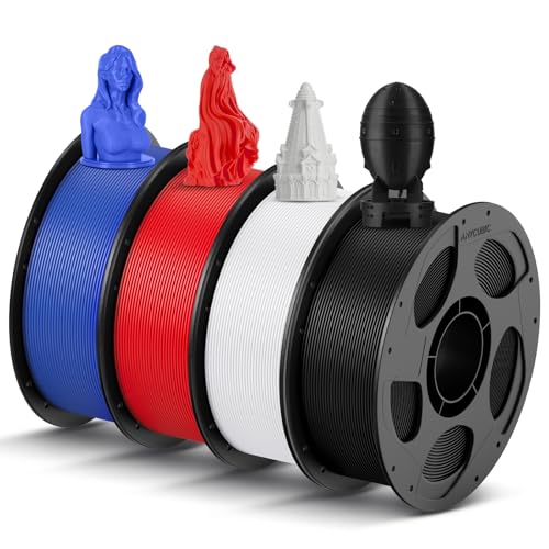 ANYCUBIC High Speed 3D Printer Filament 1.75mm Bundle, Rapid PLA, 2KG Blue + Bright Red B284