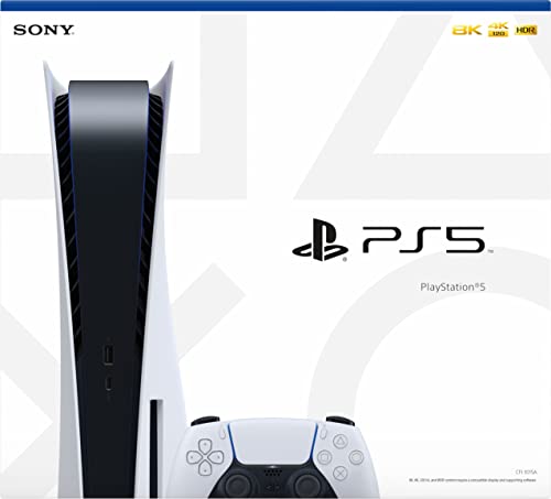 Sony PlayStation 5 Disc Version PS5 Console (Renewed) White Y21752