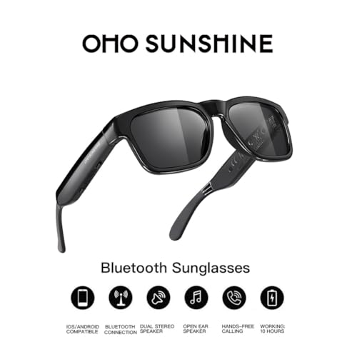 OhO Smart Glasses Polarized Sunglasses with Bluetooth Speaker M7097