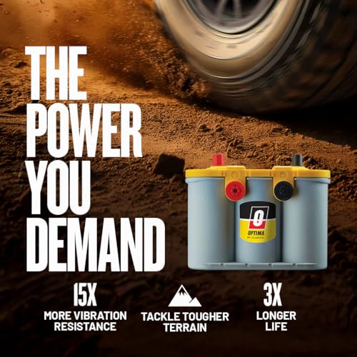 OPTIMA Batteries D35 YellowTop Dual Purpose Sealed AGM Battery, 620 CCA H7442