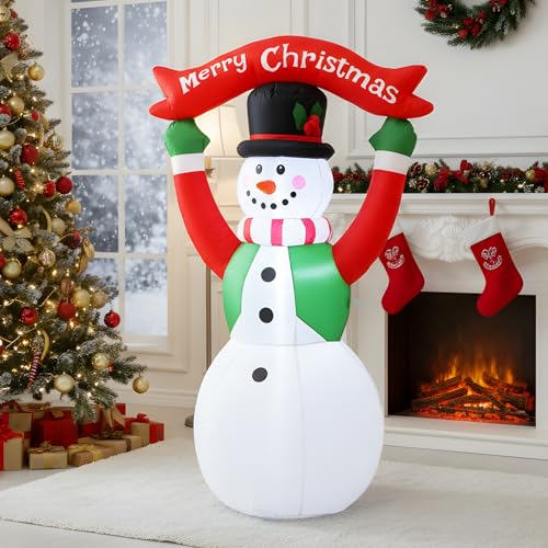 4 FT Christmas Snowman Inflatable with LED Lights Indoor Outdoor Decor E952