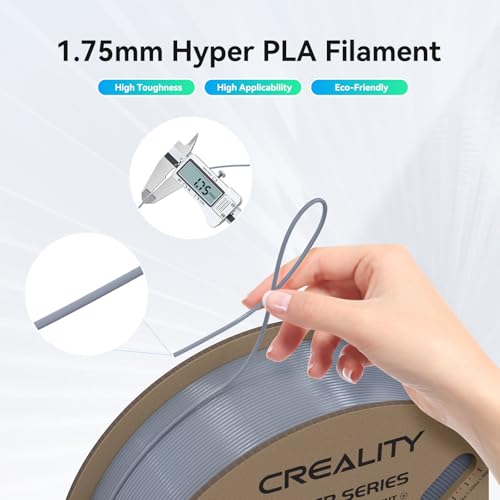 Creality Hyper PLA Filament 1.75mm High Speed 3D Printer Filament, 4 Pack 1kg Spool, Black & White K3786