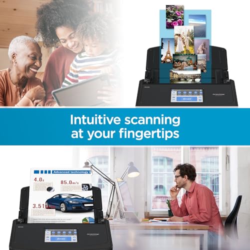 ScanSnap iX2500 Wireless and USB Document Scanner with Touchscreen, 100 Page ADF, White P500137