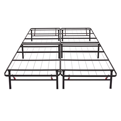 Amazon Basics Foldable Metal Bed Frame with Storage, Full Size, Black A770