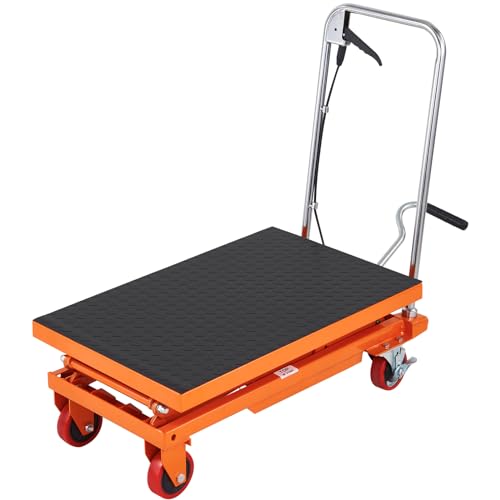 VEVOR Electric Lift Table 330 lbs Capacity, Height Adjustable, Black Y3219