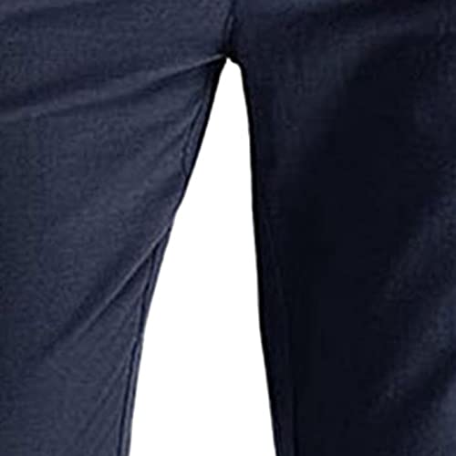 SHOPESSA Men's Business Casual Pants Relaxed Fit Elastic Waist Stretch T1510