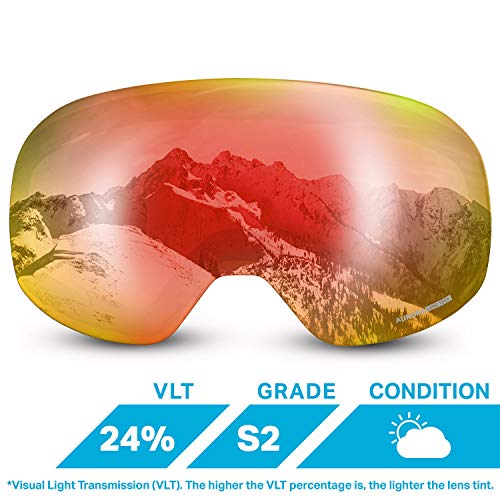 Wildhorn Outfitters Roca Ski Goggles Replacement Frameless Lens B846