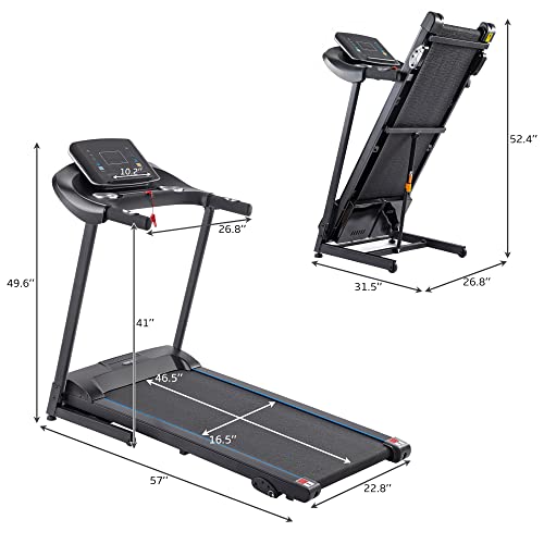 Merax Portable Treadmill for Home, 3.5HP Electric Motorized Running Machine X73119