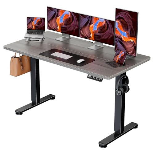 ErGear Height Adjustable Electric Standing Desk 48 x 24 Inches, Walnut S608