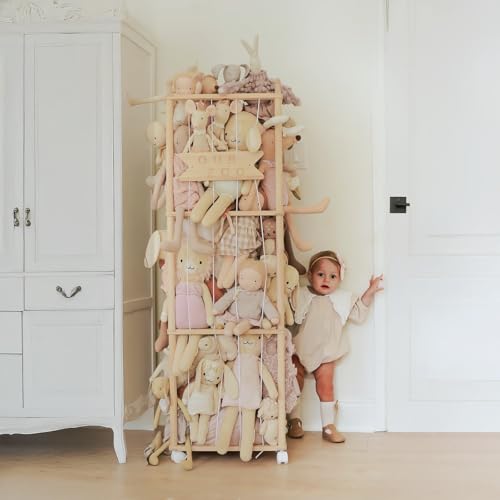 Mloong Stuffed Animal Storage, Wood Toy Organizer, Extra Large Plush Toy Cage, 54 inch R898927