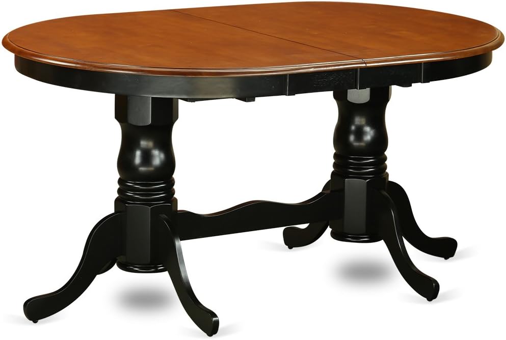 East West Furniture PLNI7-BCH-W 7 Piece Dining Set with Oval Table and 6 Chairs J5840