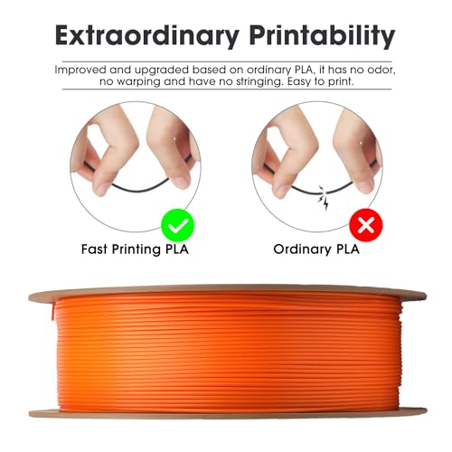 eSUN PLA Basic Filament 1.75mm, 3D Printer Filament, 1KG Spool, Black B3638