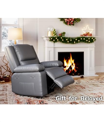 GarveeHome Power Lift Recliner Chair with Heat and Massage, Faux PU, for Elderly I162