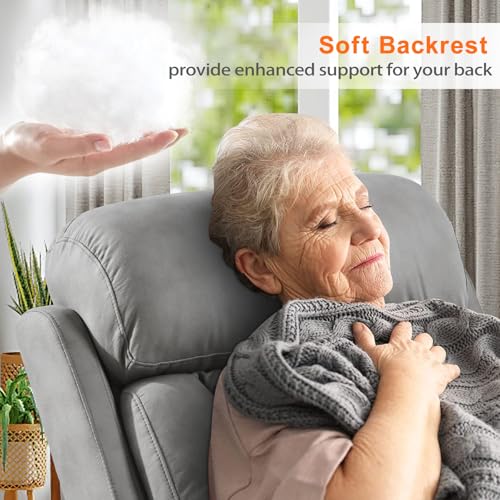 Power Lift Recliner for Elderly with Remote Control, Navy Blue P60192