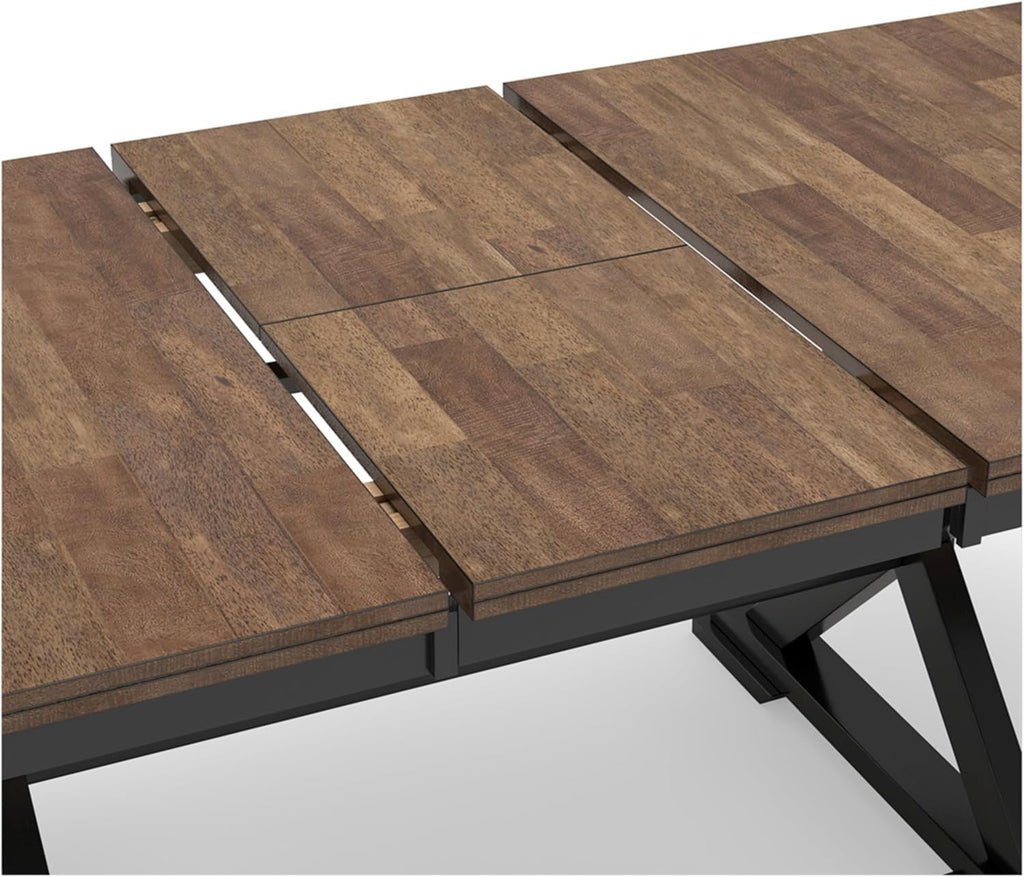 Signature Design by Ashley Wildenauer Dining Extension Table, 78" W x 40" D x 30" H, Black & Dark Brown O936