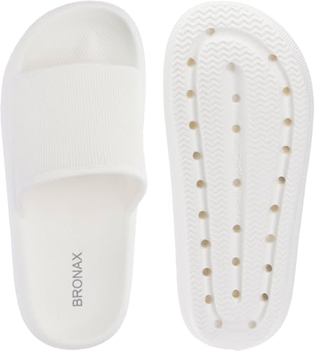 BRONAX Pillow Slippers for Women and Men, Cushioned Thick Sole B486351