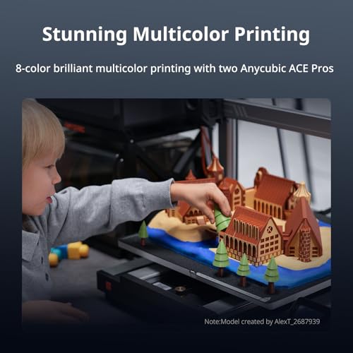 Anycubic Kobra S1 Combo 3D Printer, Multi-Color High Speed Core XY M628