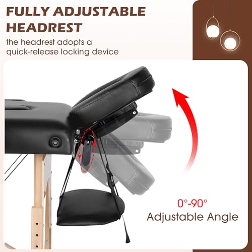 PayLessHere Massage Bed Portable Folding Spa Table with Non-Woven Bag P611882